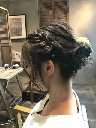 ミディアム カラー hair care ACRO店長　谷のヘアスタイル