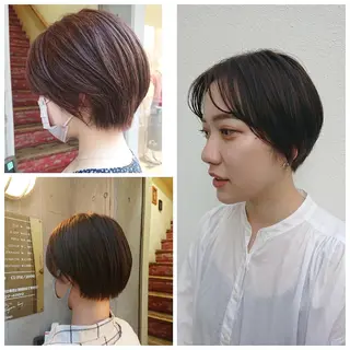 ショート カラー 「sumi」 AMIのヘアスタイル