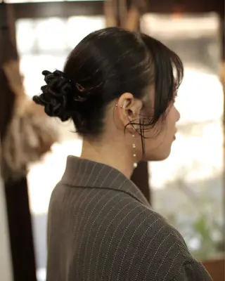 セミロング カラー ヘアアレンジ 木村陸弥🌿似合わせ 再現性メンズヘアのヘアスタイル