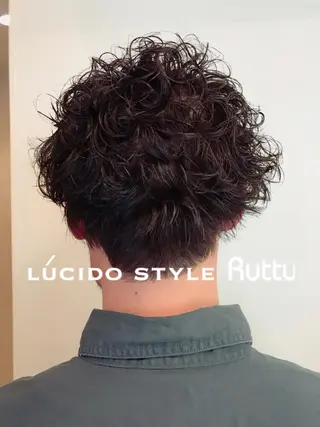 ショート パーマ アザマ　ヤスカツ _rosso 川口のヘアスタイル