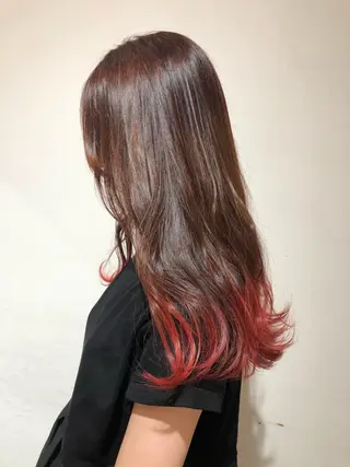 ロング カラー ヘアアレンジ 【池袋/スパイキー ショート】ⓝⓘⓜⓤのヘアスタイル