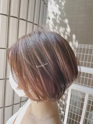 ショート カラー 桜木町/西山竜一 /大人可愛い×美髪のヘアスタイル