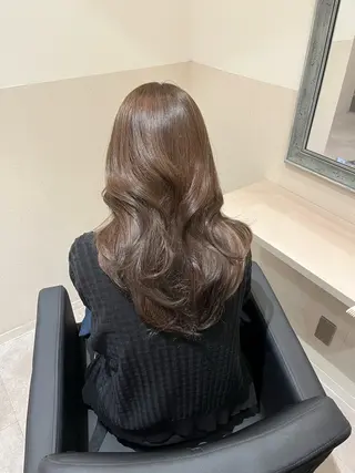 ロング カラー 堤　葵生/透明感カラ ー/髪質改善縮毛矯正のヘアスタイル