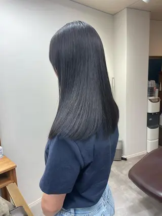 セミロング パーマ ヘアアレンジ ミズタ マイのヘアスタイル