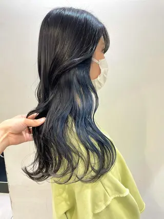セミロング カラー 横山 奈央のヘアスタイル