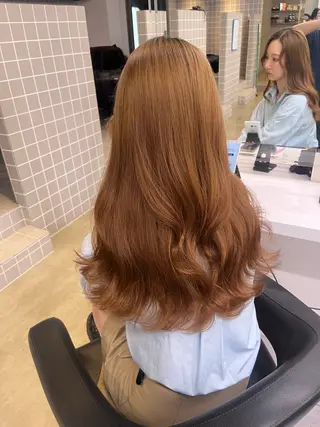 ロング カラー ヘアアレンジ 巻きラク♡レイヤー 🦢こころのヘアスタイル