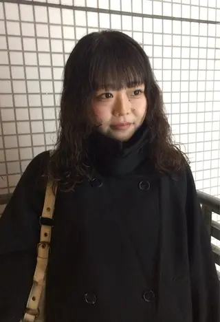 ロング パーマ 杏華 ショートのヘアスタイル