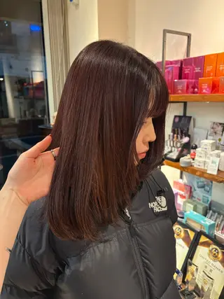 ミディアム カラー 透明感カラー 🧚‍♂️さえのヘアスタイル