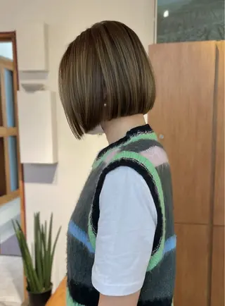 ショート カラー 立川艶髪カラーと映画 美容師YUJIのヘアスタイル