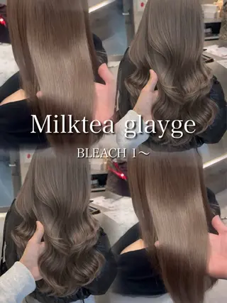 セミロング カラー Aster 店長 れおん✂️のヘアスタイル