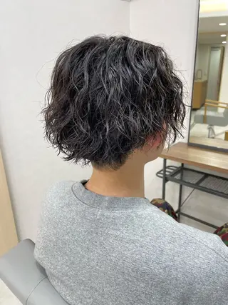 ミディアム パーマ メンズ RITSUKI横浜 メンズ特化😎のヘアスタイル