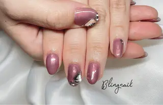 ネイル 23時まで❤︎韓国、 ワンホンネイルのネイルデザイン