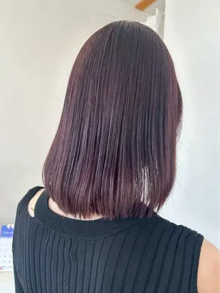 ミディアム カラー 木村 友泉のヘアスタイル