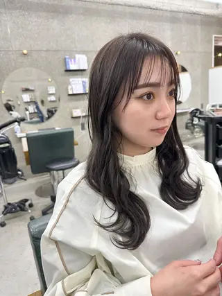 セミロング カラー 八谷 将平のヘアスタイル