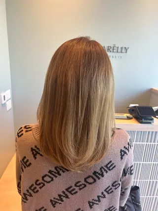 セミロング カラー wataru hoashiのヘアスタイル