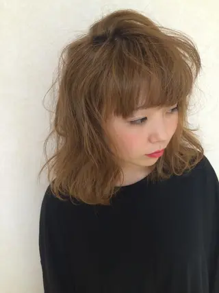 ミディアム 朝重 康希のヘアスタイル