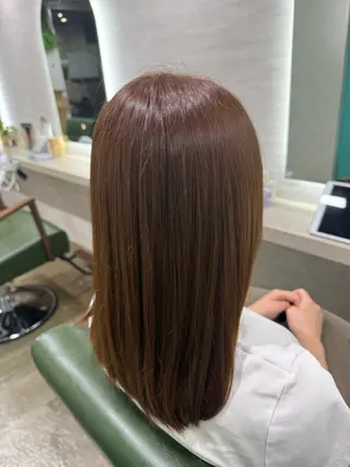 ロング カラー 縮毛矯正/ /関内/あべももこのヘアスタイル