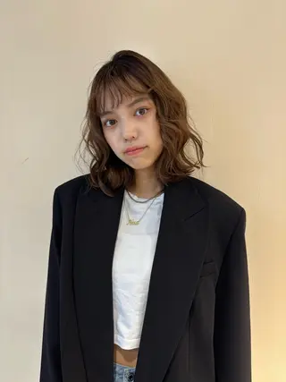 カラー ブリーチなしカラー/ パーマ/おとは🦖♡のヘアスタイル