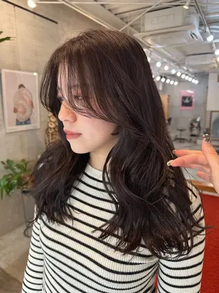 ロング カラー honoka ikegamiのヘアスタイル