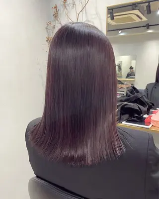 ミディアム カラー 【表参道】Ruri デジタルパーマのヘアスタイル