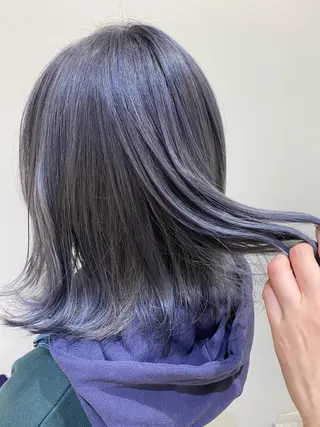 ミディアム カラー 横浜🍒ルーツカラー エクステ/RIEのヘアスタイル