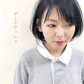 ショート カラー ボブ/パーマ 古家 佑真のヘアスタイル
