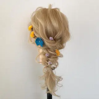 セミロング ヘアアレンジ ヘアセット/着付け 専門店☆Alludyのヘアスタイル