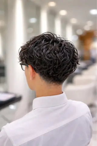 ショート パーマ メンズ 🔥men's特化 🔥三上 拓真のヘアスタイル