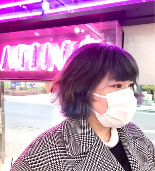 ショート カラー ヘアアレンジ 🪼個性、雰囲気🪼 ⛈オカダ🎧のヘアスタイル
