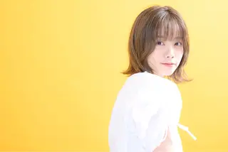 ミディアム カラー パーマ 小林 栞菜のヘアスタイル