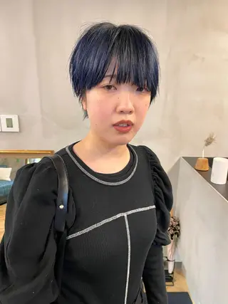 ショート カラー パーマ ヘアアレンジ メンズ キッズ ネイル マツエク・マツパ アイブロウ tatsumi/ボブ ウルフ/レイヤーのヘアスタイル