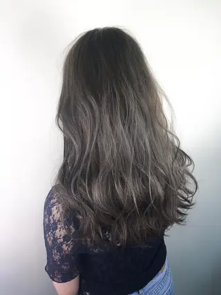 セミロング カラー _WHITE高槻店 yusukeのヘアスタイル