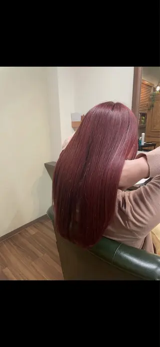 セミロング カラー 山本 純平のヘアスタイル