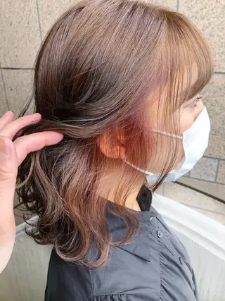 ミディアム カラーアンドケアリタ kitamuuuのヘアスタイル