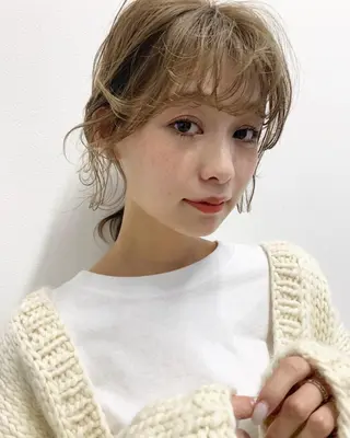 ミディアム カラー パーマ ヘアアレンジ "オトナ髪”/ LAKA TOCCAのヘアスタイル