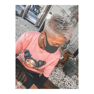 ショート カラー ヘアアレンジ メンズ ange☞ soutaのヘアスタイル