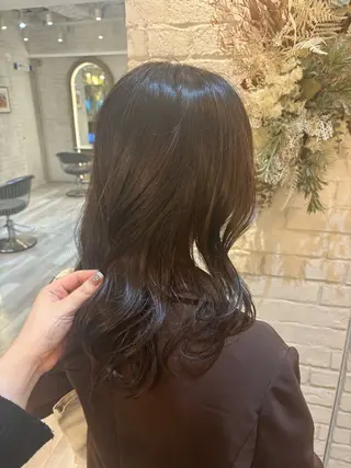 ミディアム カラー Sena 🩶 cloe 三軒茶屋のヘアスタイル