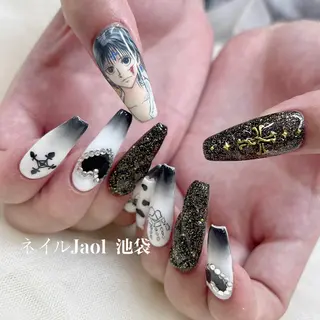 ロング ネイルJaol 池袋のネイルデザイン