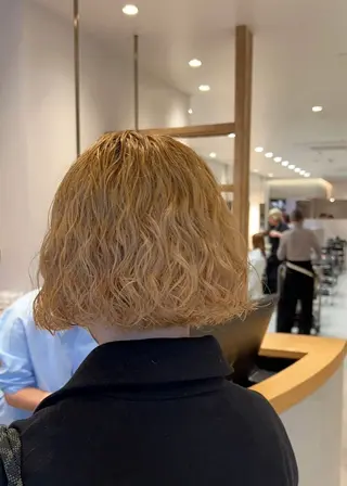 ショート パーマ 山口 陸のヘアスタイル