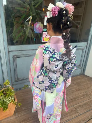 ロング ボブ/暖色/透明 感カラー/Sachiのヘアスタイル