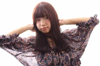 ロング カラー パーマ 安達 俊亮のヘアスタイル