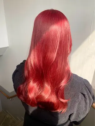セミロング カラー うる艶カラー /縮毛矯正✨レオンのヘアスタイル