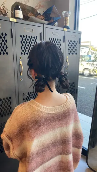 ロング ヘアアレンジ 豊橋/菜月/ブリーチ /艶カラーハイトーンのヘアスタイル