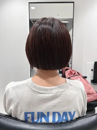 ショート カラー スキバサミを使わない カット🌼唯🌼のヘアスタイル