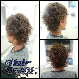ショート パーマ メンズ Hair VERDEのヘアスタイル