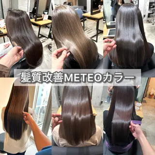 セミロング カラー ✨髪質改善/ハイトー ン/艶髪高山のヘアスタイル