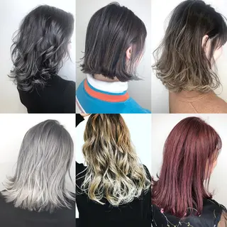 セミロング カラー メンズヘア特化 崎田 成人のヘアスタイル