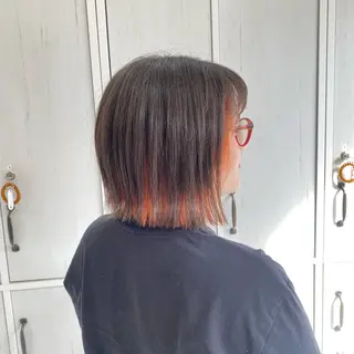 ミディアム カラー 水瀬 咲夏のヘアスタイル