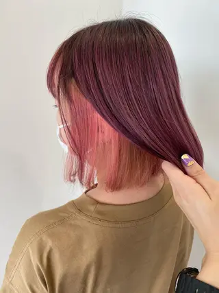 ミディアム カラー 有馬ミク🌈 似合わせ美容師のヘアスタイル