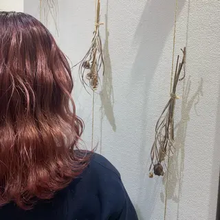 ミディアム カラー ヘアアレンジ 小白井 由美のヘアスタイル